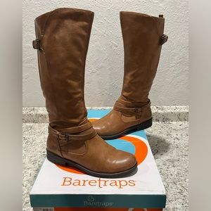 Baretraps 7.5 Corrie Brush Brown Riding Boots